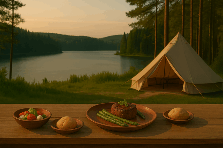 Gastronomia no Glamping: Como Harmonizar Pratos Gourmet com a Beleza da Natureza