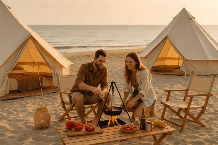 Transformando a Cozinha ao Ar Livre: Dicas Gastronômicas para um Glamping de Luxo