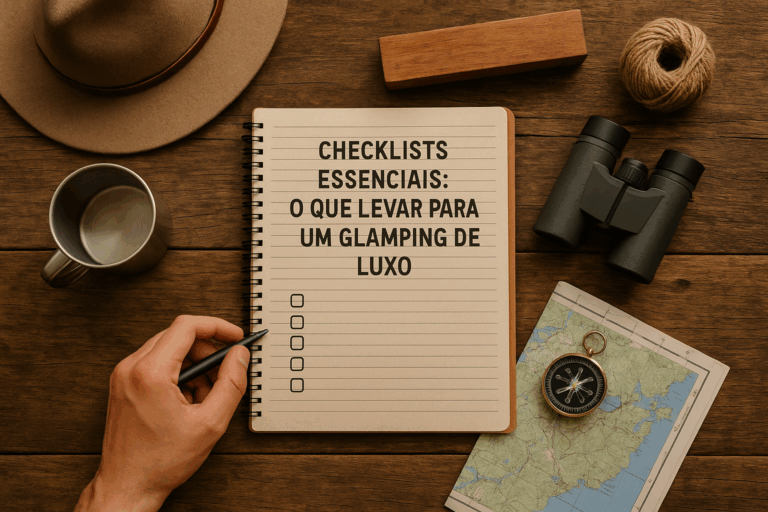 Checklists Essenciais: O Que Levar para um Glamping de Luxo