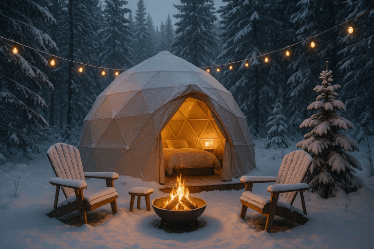 Refúgios de Inverno: Glampings Aconchegantes para Curtir o Frio com Estilo